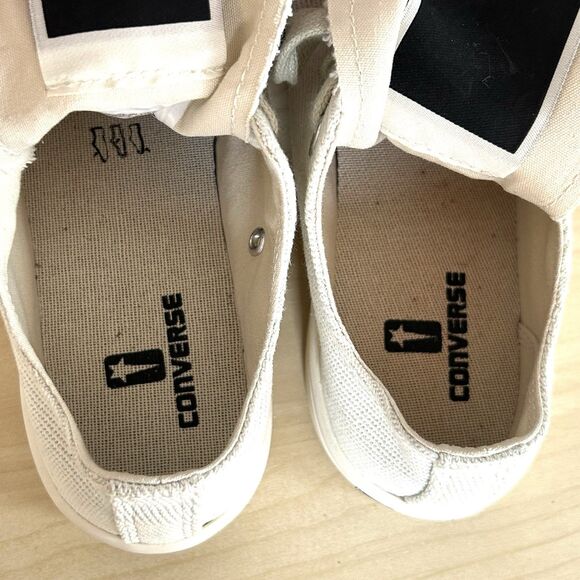 Size 10.5 - Rick Owens DRKSHDW x Converse TURBODRK White